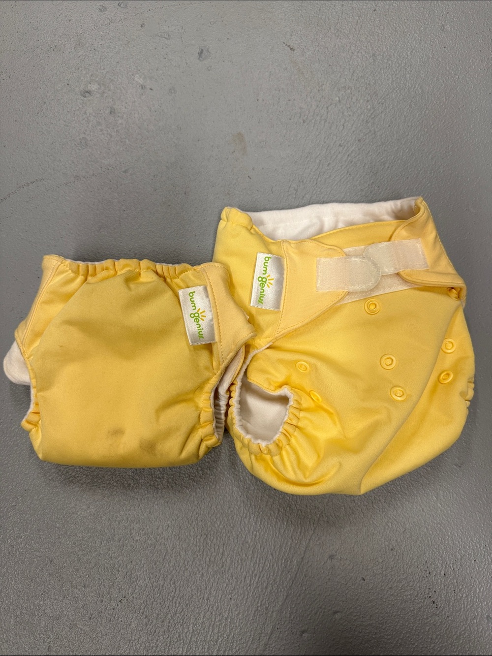 BumGenius Yellow Cloth Diaper Covers Set